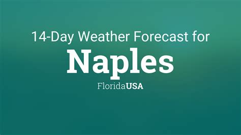 14-day weather forecast naples florida